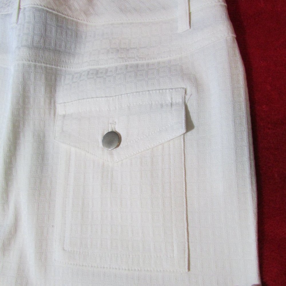 Sharagano White 5 Pocket Pants Stretch Perfect!